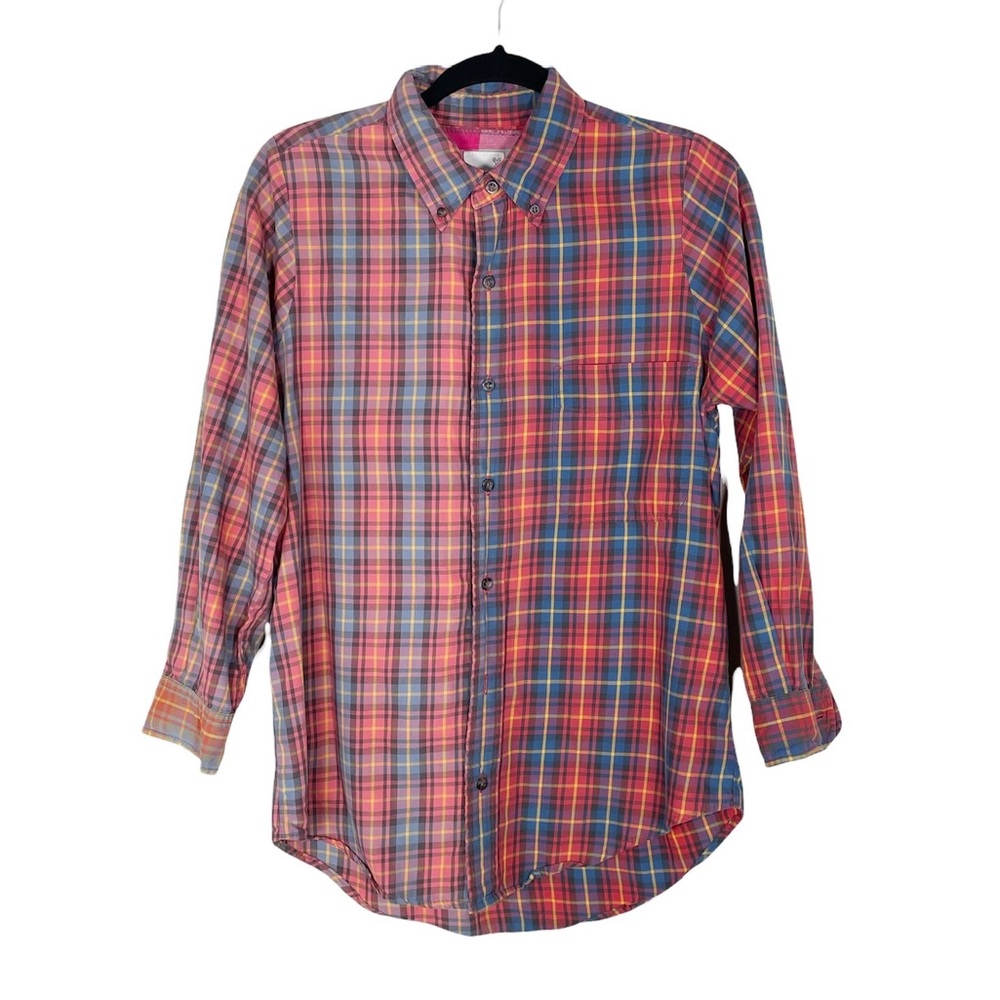 Urban Renewal Red Plaid Button Down Shirt